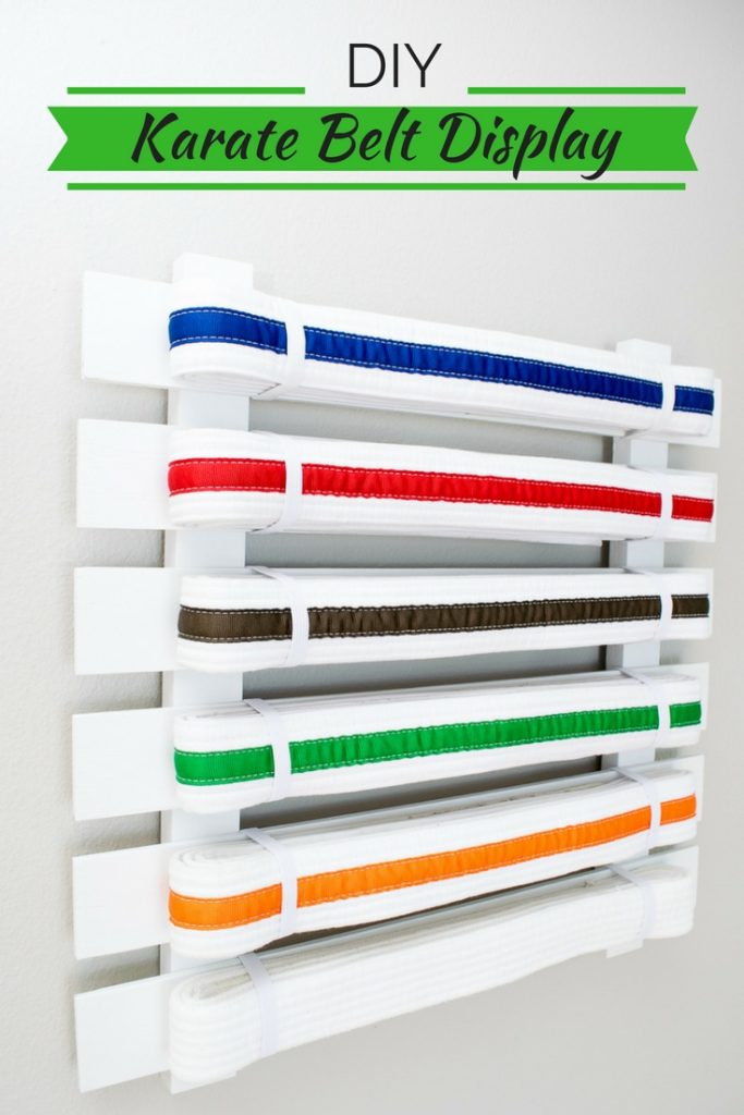 DIY Karate Belt Display - Pretty Handy Girl